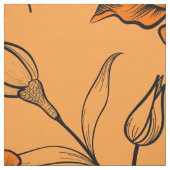 Herbstfarben Vintage Blume Stoff (Muster)