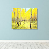 Herbstfarben von Aspen 4 Leinwanddruck (Insitu (Holzboden))