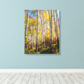 Herbstfarben von Aspen 5 Leinwanddruck (Insitu (Holzboden))