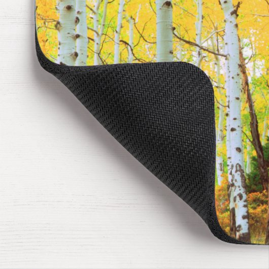 Herbstfarben von Aspen-Bäumen 1 Mousepad (Ecke)