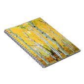 Herbstfarben von Aspen-Bäumen 1 Notizblock (Rechte Seite)