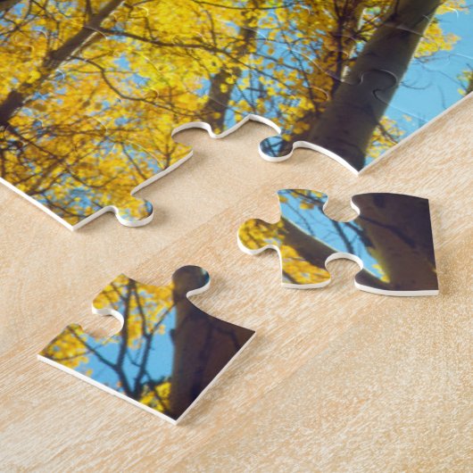 Herbstfarben von Aspen-Bäumen 2 Puzzle (Seite)