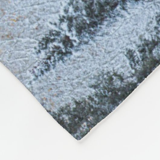 Herbstfarben von Aspens & Fresh Snow Keebler Pass Fleecedecke (Ecke)