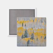 Herbstfarben von Aspens & Fresh Snow Keebler Pass Magnet (Vorderseite/Rückseite)