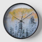 Herbstfarben von Aspens & Fresh Snow Keebler Pass Uhr (Vorderseite)