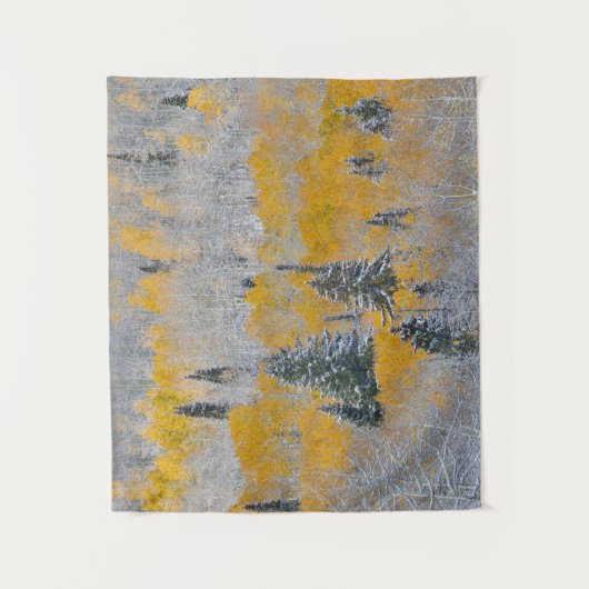 Herbstfarben von Aspens & Fresh Snow Keebler Pass Wandteppich (Vorderseite)