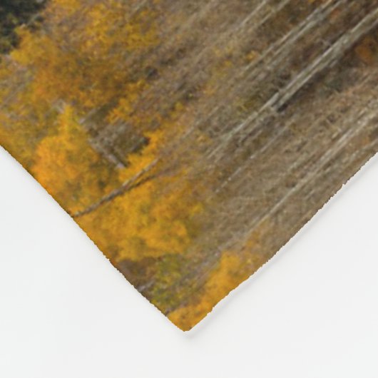 Herbstfarben von Aspens & Oaks Keebler Pass Fleecedecke (Ecke)