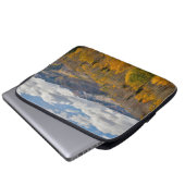 Herbstfarben von Aspens & Oaks Keebler Pass Laptopschutzhülle (Vorne Knopf)