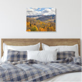 Herbstfarben von Aspens & Oaks Keebler Pass Leinwanddruck (Insitu (Schlafzimmer))