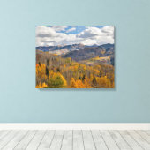 Herbstfarben von Aspens & Oaks Keebler Pass Leinwanddruck (Insitu (Holzboden))