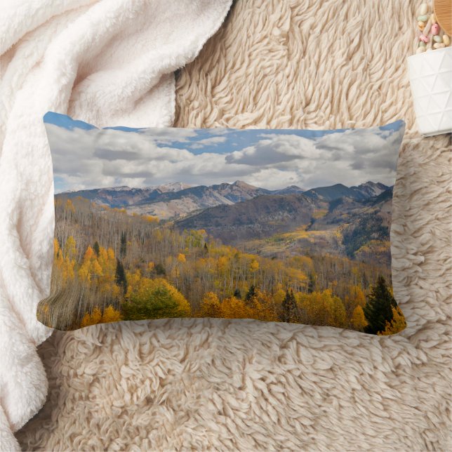 Herbstfarben von Aspens & Oaks Keebler Pass Lendenkissen (Decke)