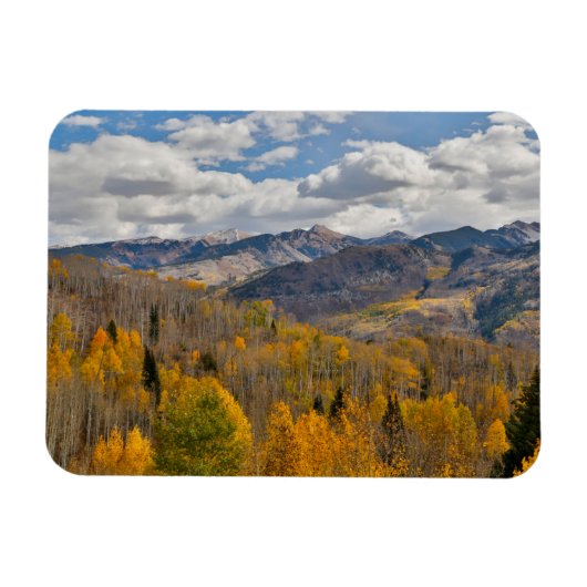 Herbstfarben von Aspens & Oaks Keebler Pass Magnet (Horizontal)