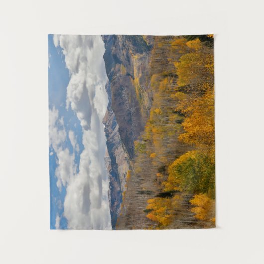 Herbstfarben von Aspens & Oaks Keebler Pass Wandteppich (Vorderseite)