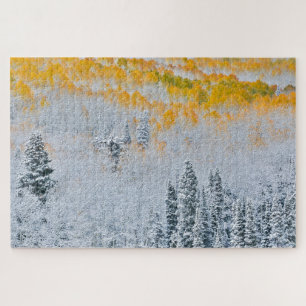 Herbstfarben von Aspens   Rocky Mountains, Colorad Puzzle