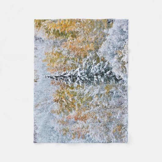 Herbstfarben von Aspens & Snow Keebler Pass Fleecedecke (Vorderseite)