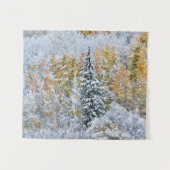 Herbstfarben von Aspens & Snow Keebler Pass Wandteppich (Vorderseite (Horizontal))