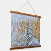 Herbstfarben von Aspens & Snow Keebler Pass Wandteppich Mit Holzrahmen (Gewinkelt)