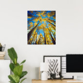 Herbstfarben von Espen 2 Poster (Heimbüro)