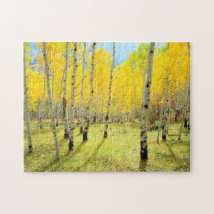 Herbstfarben von Espen 4 Puzzle