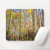 Herbstfarben von Espen 5 Mousepad (Mit Mouse)