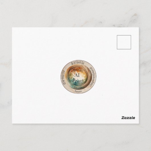 Herbstfarben von Ontario Postkarte (Rückseite)