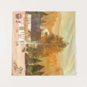Herbstfarben Wandteppich (Vorderseite (Horizontal))