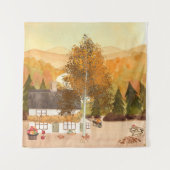Herbstfarben Wandteppich (Vorderseite)