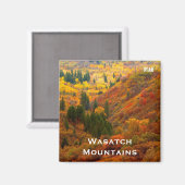 Herbstfarben, Wasatch-Gebirge, Nordutah Magnet (Vorderseite/Rückseite)