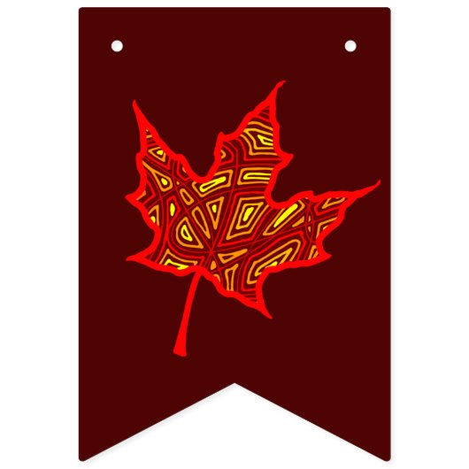 Herbstfarben Wimpelkette (Erste Fahne)