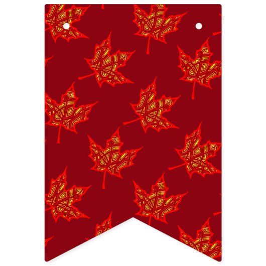 Herbstfarben Wimpelkette (Dritte Fahne)