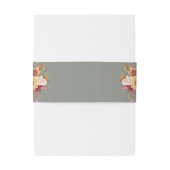 Herbstfarben zeigen Grüne Hochzeit Einladungsbanderole (Rückseitenbeispiel)