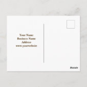 Herbstfarben zur Werbezeitänderung Postkarte (Rückseite)