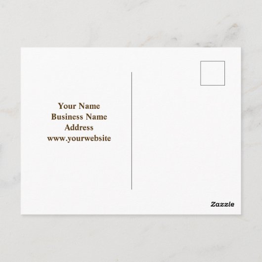 Herbstfarben zur Werbezeitänderung Postkarte (Rückseite)