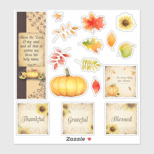 Herbstfarbenaufkleber Aufkleber (Blatt)