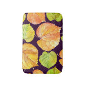 Herbstfarbene Aquarellblumen, nahtloses Muster. Badematte (Vorderseite Vertikal)