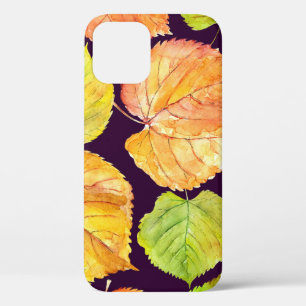 Herbstfarbene Aquarellblumen, nahtloses Muster. Case-Mate iPhone Hülle