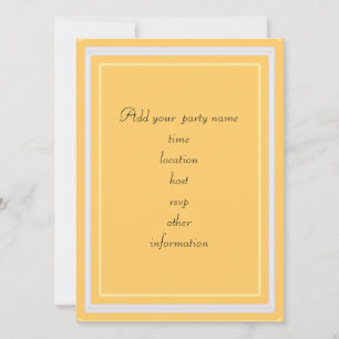 herbstfarbene Blätter leere Einladung