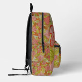 Herbstfarbene Blume Bedruckter Rucksack (Links)