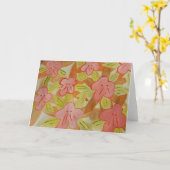 Herbstfarbene Blume Karte (Gelbe Blume)