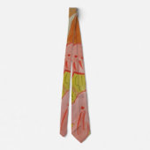 Herbstfarbene Blume Krawatte (Rückseite)
