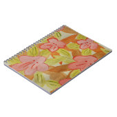 Herbstfarbene Blume Notizblock (Linke Seite)