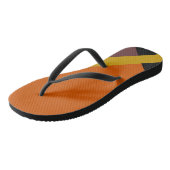 Herbstfarbene Flip-Flops Badesandalen (Schrägansicht)