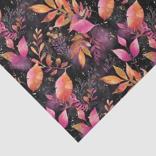 Herbstfarbene Herbstlaube Rustikale Dekoupage Seidenpapier (Ausschnitt)