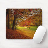 Herbstfarbene Landschaft Mousepad (Mit Mouse)