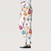 Herbstfarbene Pumpkins Custom Leggings (Links)