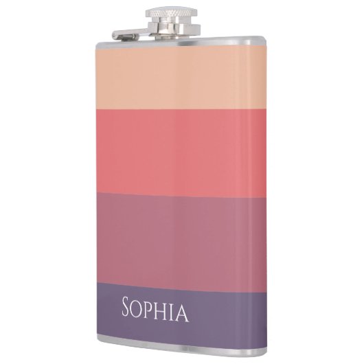 Herbstfarbene Streifen im Stil dieser Herbst- Flachmann (Links)