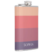 Herbstfarbene Streifen im Stil dieser Herbst- Flachmann (Rechts)