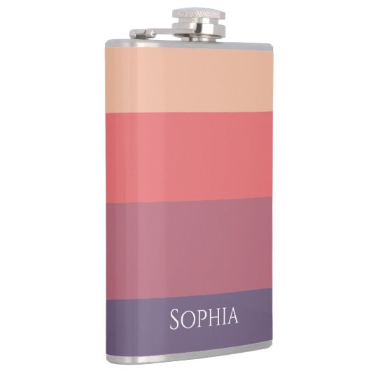 Herbstfarbene Streifen im Stil dieser Herbst- Flachmann (Rechts)