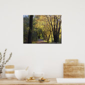 Herbstfarbene Trail Canvas Print Poster (Küche)