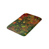 Herbstfarbenes Dekordesign Badematte (Schrägansicht)